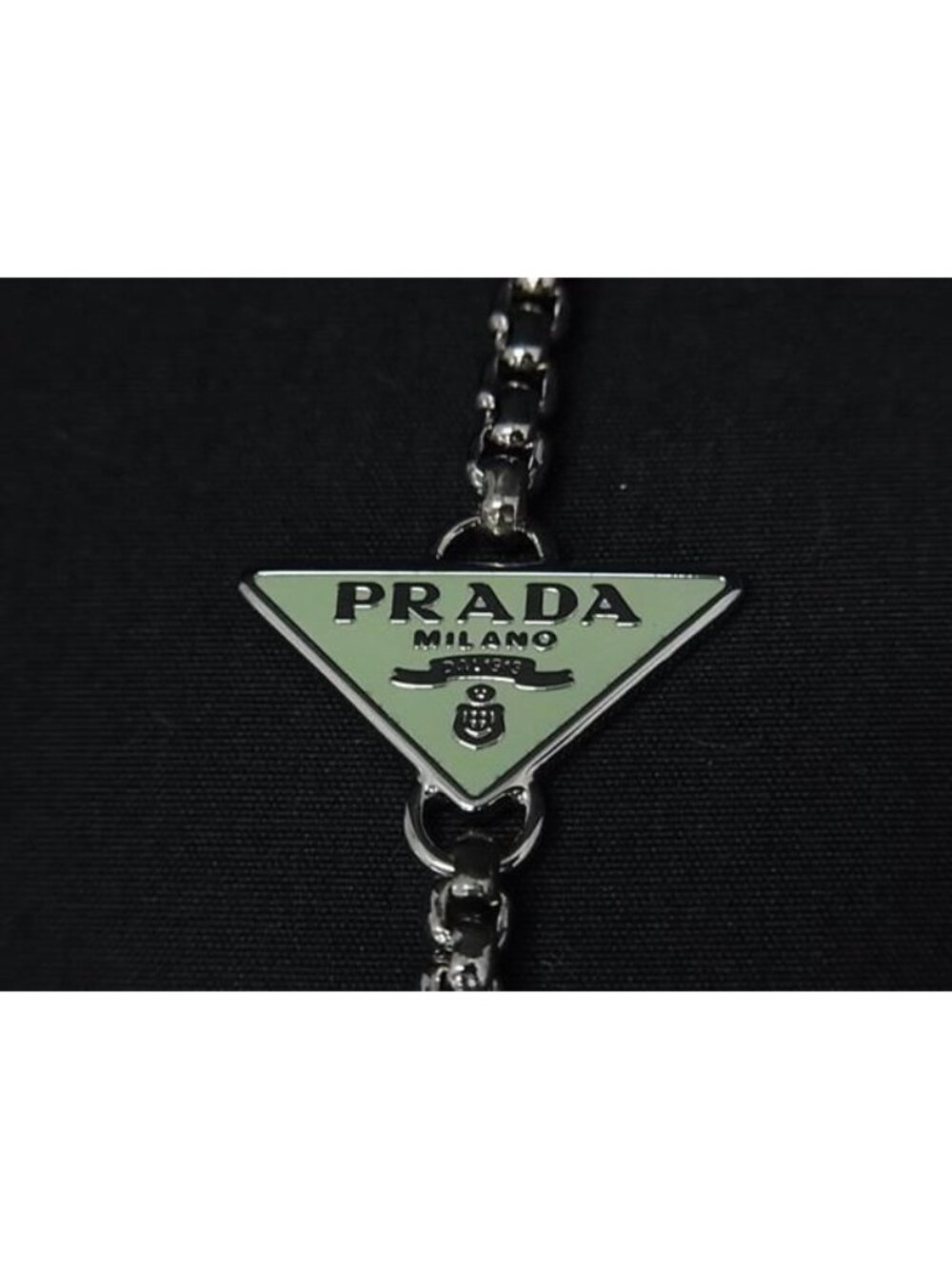 Prada Airpods Wireless Earphone Chain Silver Necklace - Picture 4 of 4